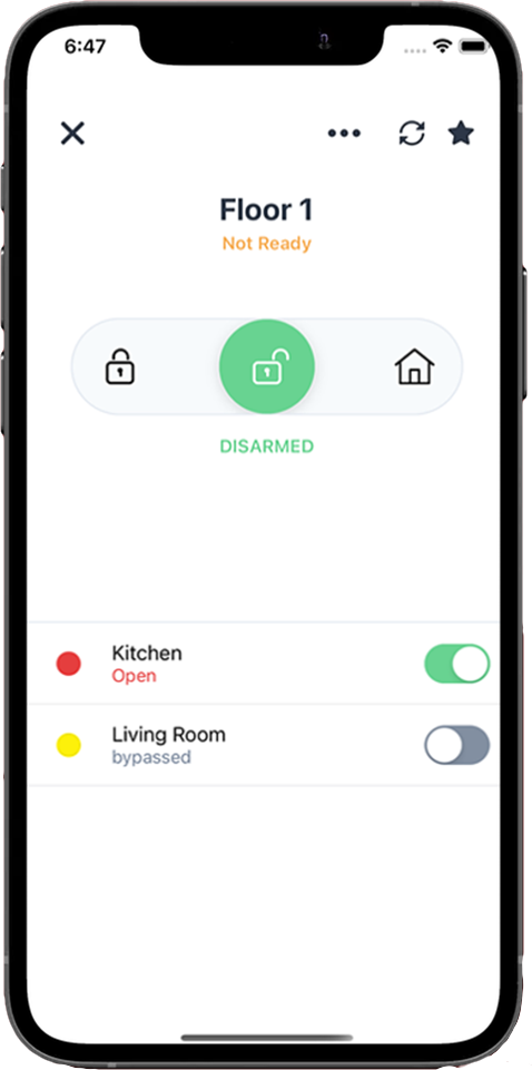 rcontrol app in smartphone